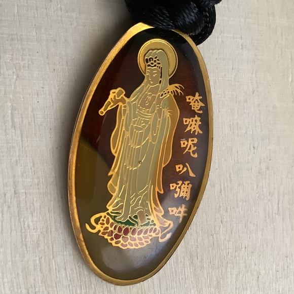 New vintage Quan Yin / Kwan Yin pendant necklace - Picture 8 of 13